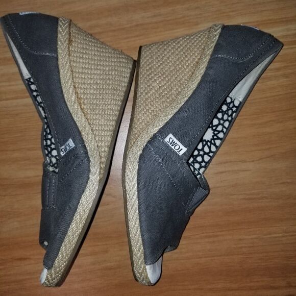 Gray Tom's wedges 9.5 - Picture 1 of 10